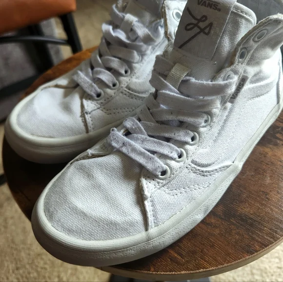 Vans The Lizzie White Sneakers Womens 6.5 - Picture 6 of 6